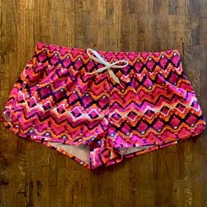 OP / Ocean Pacific Board Shorts - Tie-Dye Kaleidoscope - Juniors Size L (11-13)